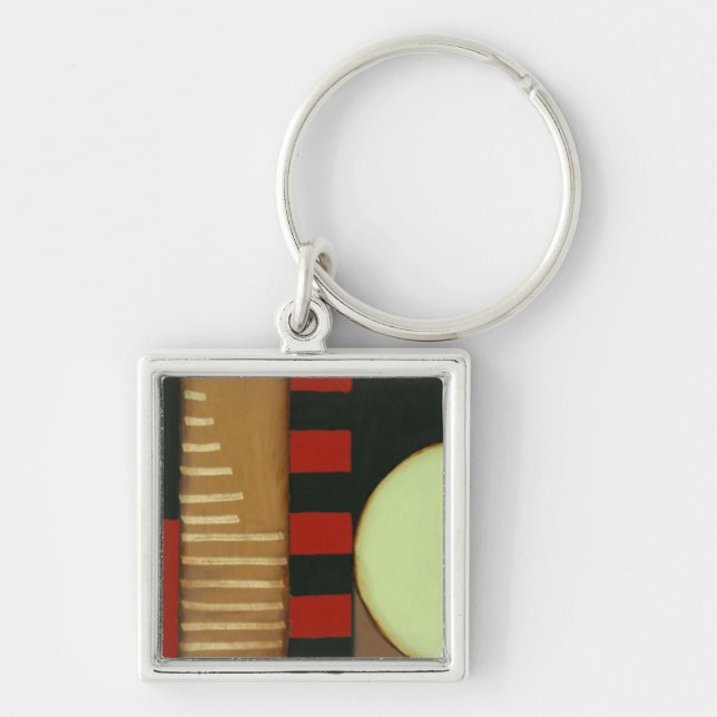 Contemporary Loft Style Paneled Painting Keychain (Front)