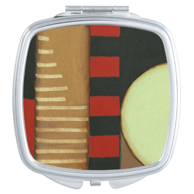 Contemporary Loft Style Paneled Painting Makeup Mirror (Front)