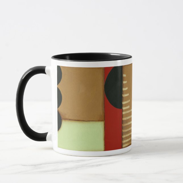 Contemporary Loft Style Paneled Painting Mug (Left)