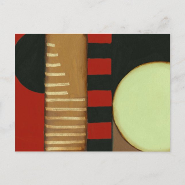 Contemporary Loft Style Paneled Painting Postcard (Front)