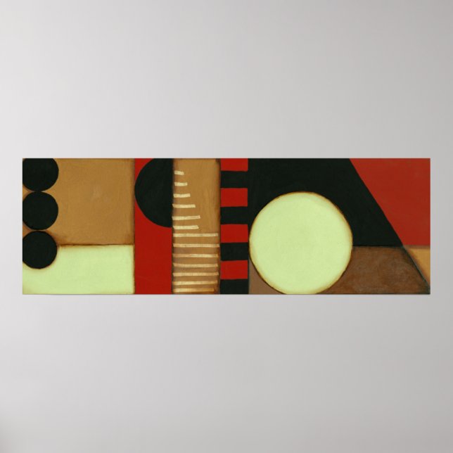 Contemporary Loft Style Paneled Painting Poster (Front)