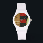 Contemporary Loft Style Paneled Painting Watch<br><div class="desc">A contemporary loft style painting with multicolored panels and circles. Another amazing creation by Jennifer Goldberger,  purchase this piece and take a look at some of her other paintings!</div>