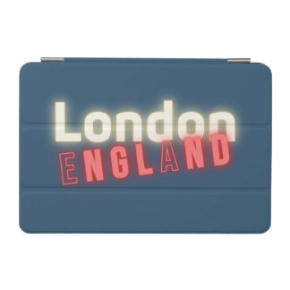 Contemporary London Neon Lights Typography  iPad Mini Cover
