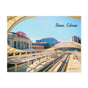 Contemporary Look of Union Station, Denver, CO #2 Postcard