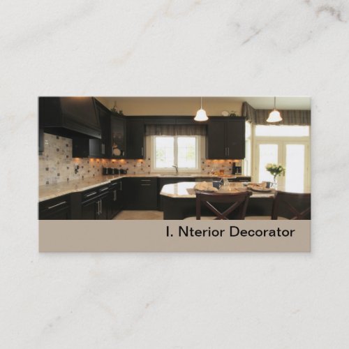 contemporary luxury kitchen business cards