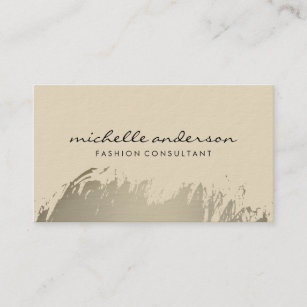 Contemporary Metallic Brushed Business Card