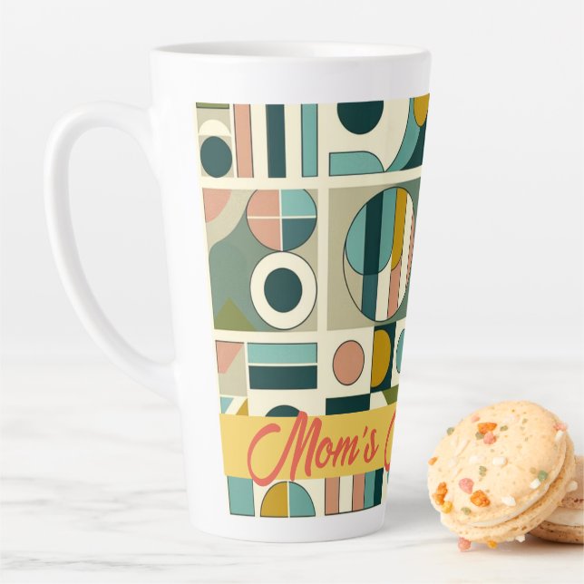 Contemporary Mid-century Style Mom's Magic Elixir Latte Mug (In Situ)