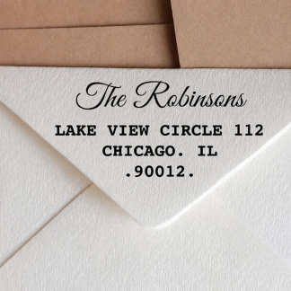 Contemporary Minimalist Address Stamp