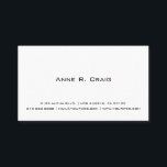 Contemporary Minimalist Business Card<br><div class="desc">This is a contemporary minimalist business card. Customize the card with your info,  change background color,  or even make this cards to a 2 sided version. Add your details,  brand or photograph to create your card distinctive. Minimalist elegant business cards by © Afford Print</div>