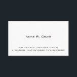 Contemporary Minimalist Business Card<br><div class="desc">This is a contemporary minimalist business card. Customize the card with your info,  change background color,  or even make this cards to a 2 sided version. Add your details,  brand or photograph to create your card distinctive. Minimalist elegant business cards by © Afford Print</div>