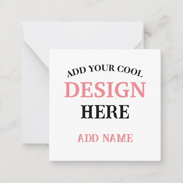 Contemporary, minimalist, simple, and professional note card (Front)