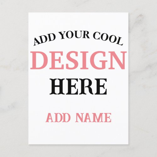 Contemporary minimalist simple and professional postcard