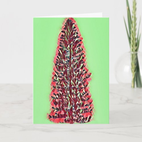 Contemporary Mod Christmas Tree Holiday Card