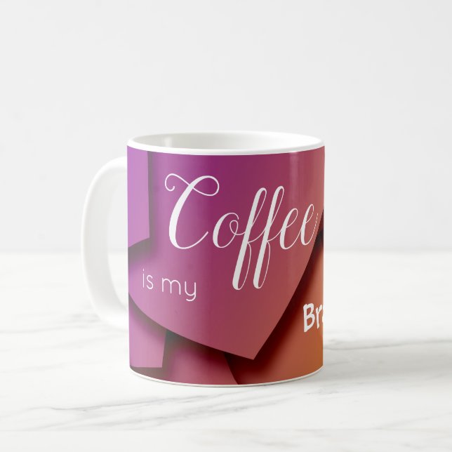 Contemporary Modern Artsy Inspirational Emotional Coffee Mug (Front Left)