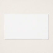 Contemporary Modern Minimalist Plain Profile Card (Back)
