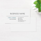 Contemporary Modern Minimalist Plain Profile Card (Desk)
