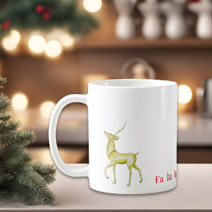 Contemporary Modern Minimalist Reindeer Coffee Mug