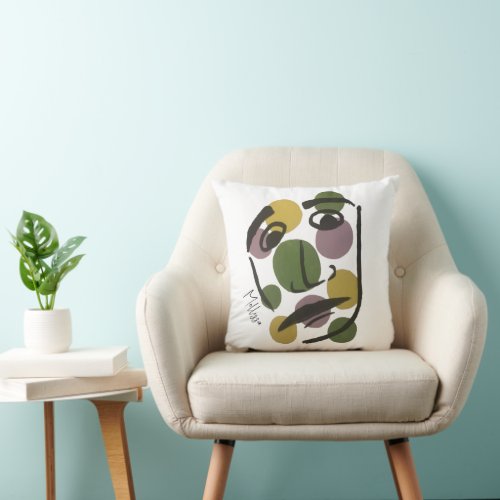 Contemporary Modern Simple Minimalist Abstract Throw Pillow