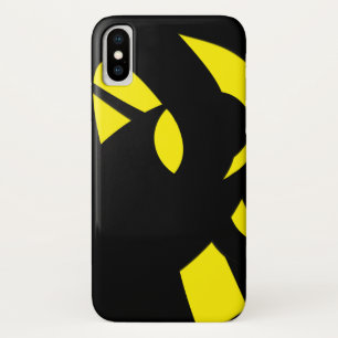 Contemporary Modern Yellow / Black  iPhone X Case