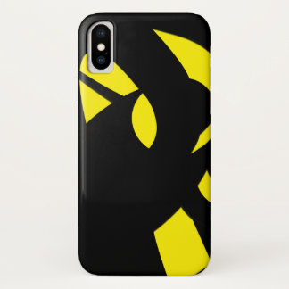 Contemporary Modern Yellow / Black  iPhone X Case