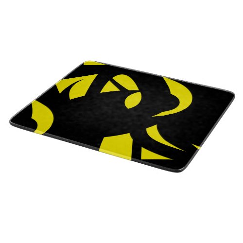Contemporary Modern Yellow  Black  Cutting Board