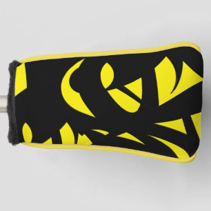 Contemporary Modern Yellow / Black Golf Head Cover