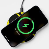 Contemporary Modern Yellow / Black Wireless Charger (Phone)