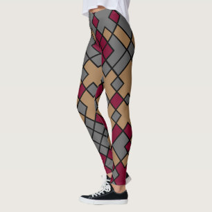 Contemporary Modernist Abstract Geometric art Leggings