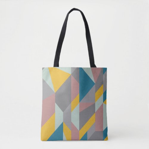 Contemporary Modernist Geometry Art Earthy Colors Tote Bag
