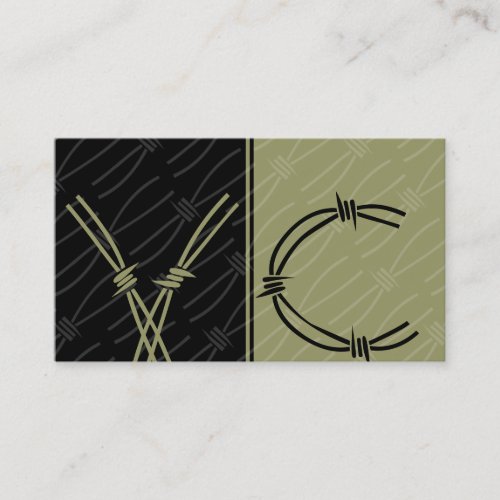 Contemporary  Monogram Business Cards