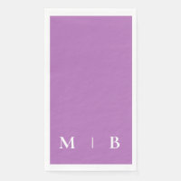 Contemporary Monogram Orchid Wedding