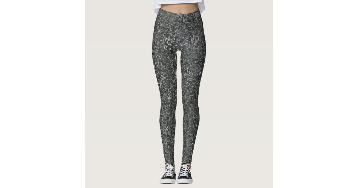 Mosaic Pattern Athletic Leggings