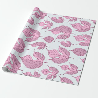 Contemporary Mulberry Leaves Pattern Wrapping Pape Paper