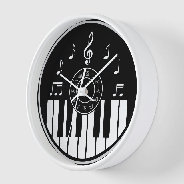 Contemporary Music themed Clock (Angle)