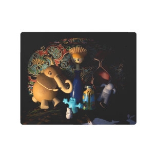 Contemporary Nativity 10x8 Metal Wall Art