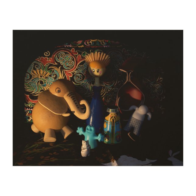 Contemporary Nativity 10x8 Wood Wall Art (Front)