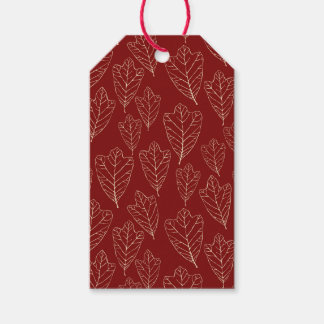 Contemporary Oak Leaves Gift Tags
