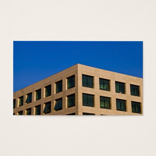 Customizable contemporary office building business card templates
