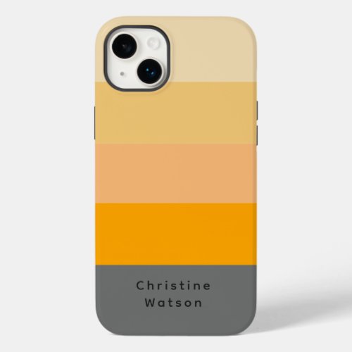 Contemporary Personalized Modern Block Design Case_Mate iPhone 14 Plus Case