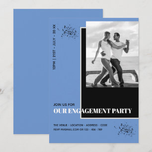 Contemporary Photo Engagement Classic Bold Invitat Invitation