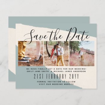 Contemporary PHOTO Save the Dates by LeahG BUDGET