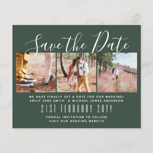 Contemporary PHOTO Save the Dates by LeahG BUDGET Flyer