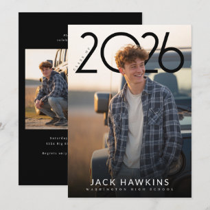 Contemporary PhotoPop Graduation Party Invitation