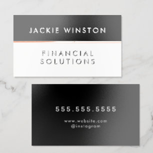 Contemporary Professional Foil Spot Gloss Business Cards