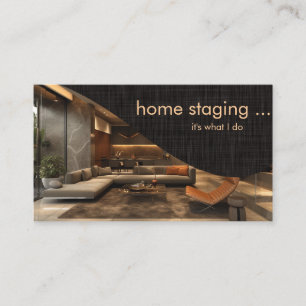 Contemporary Professional Home Staging Business Card
