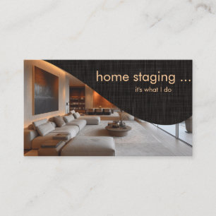 Contemporary Professional Home Staging Business Card