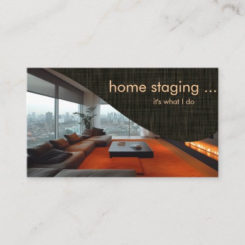 Contemporary Professional Home Staging Business Card