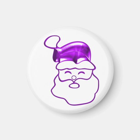 Contemporary Purple Santa Claus Christmas