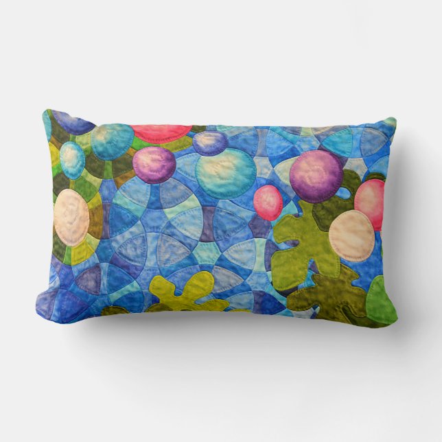 Contemporary  Quilt Pattern Lumbar Pillow (Front)