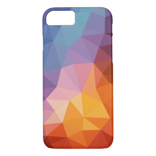 contemporary rainbow triangle pattern iPhone 87 case